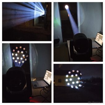 Rotačné hlavy 200W Beam, fokusácia, prizmy - 9