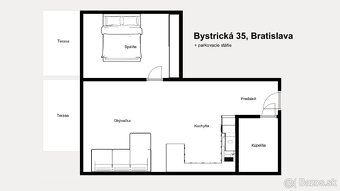 2-izb. byt ulica Bystrická | Parking | 2 Terasy | Novostavba - 9