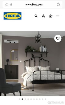 Kovová postel SAGSTUA ikea 160x200 - 9