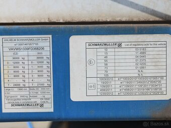 Schwarzmüller SPA 3/E, MULDA, STANDARD, 34 PALET, TŘÍSTRANNÁ - 9