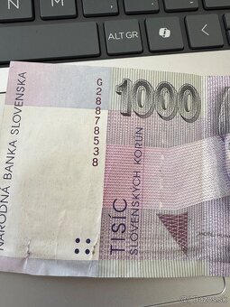 1000 Slovenských korún 1993, séria G 2 ks - 9