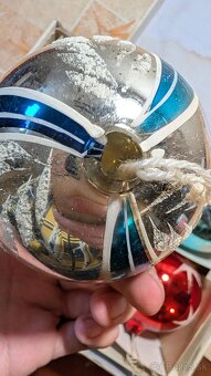 Retro vianocne ozdoby - 6 ks gul - 9