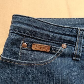 Wrangler džínsy regular body bootcut modré W33 L34 - 9
