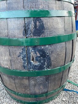 Predám veľký drevený dubový sud - 9