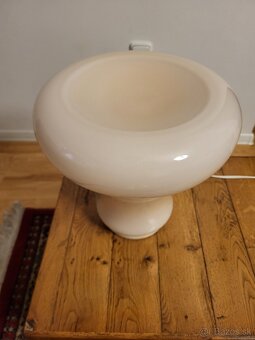 Retro sklenená stolová lampa - 9