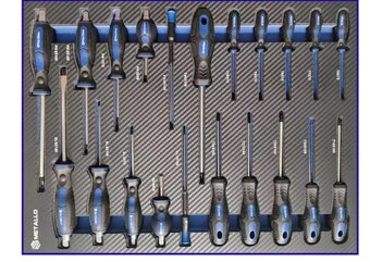 Dielenský vozík METALLO PRO s náradím – 8 zásuviek / komple - 9