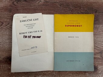 RETRO kuchynský robot SUPER ROBOT E26 + príslušenstvo - 9