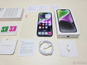 Predám Apple iPhone 14 128gb MIDNIGHT BATERKA 100% - 9