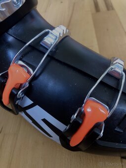 Detské lyžiarky Lange RSJ 60 BLACK/ORANGE FLUO veľkosť 41 - 9