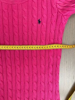 Ralph Lauren ružové pletené šaty S/M - 9