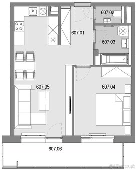 2 izb. novostavba s parkovaním, Popradská - 9