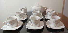 Krásny kvalitný nikdy nepoužitý český porcelán, čajová, kávo - 9