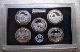 8x Strieborných proof sád "America the Beautiful" 2010-201 - 9