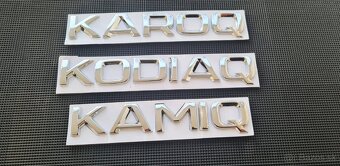 ŠKODA nápisy ČIERNE / CHROMOVE - 9