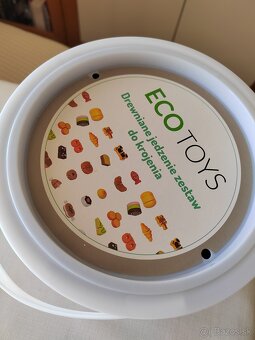 Drevené potraviny na krájanie Eco Toys - 23 ks - 9
