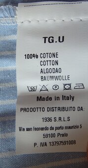 Bielo modro pásikavá košeľová blúzka, v. XL/XXL - 9