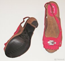 Topánky Scholl - veľkosť 39 a 38, červené a tyrkys, dámske - 9