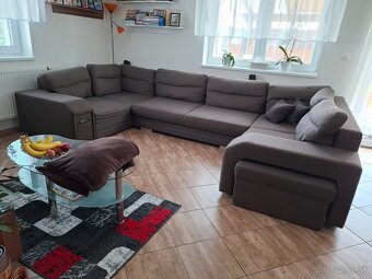 Veľký, rohový, rozkladací gauč 370x210 cm - 9