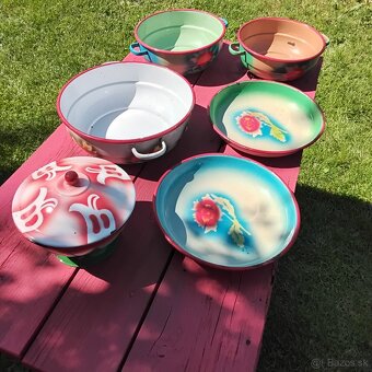 Smaltovane nádoby,riady... - 9