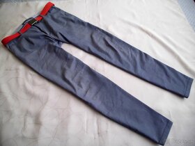 Zara pánske chino nohavice elastan M - 9