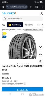 Kumho Ecsta PS72 Sport S 255/40 R20 letné 2025 - 9