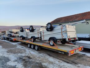 Prívesný vozík - trojnápravové plato - 9