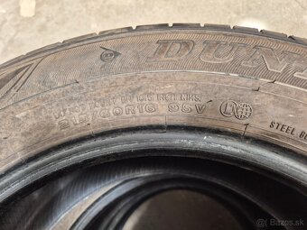 215/60 r16 letné 4 ks DUNLOP dezén 7,3 - 7,1 mm - 9