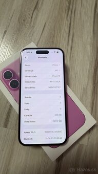 Vymenim iPhone 16 Pink 256gb (ruzovej farby) bateria 91% - 9