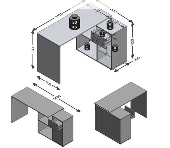 Predám písacie / pracovné stoly - 9