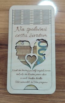 Drevená darčeková karta na peniaze 3 - 9