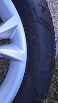 Predam orig kolesa BMW X3/X1 R18 225/60R18 7Jx18 H2 letne - 9
