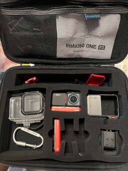 Insta360 ONE RS (Twin Edition) + kufrik , doplnky - 9