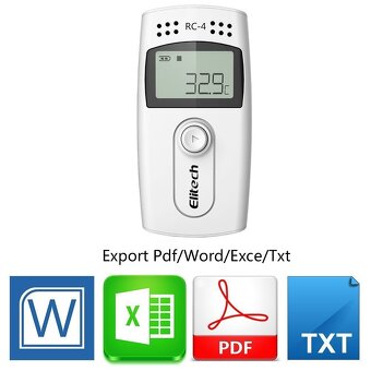 Elitech Teplotný záznamník USB PDF rekordér s dvoma snímačmi - 9