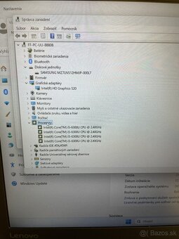 PREDÁM KOMPLETNE  INOVOVANÝ NOTEBOK LENOVO Thinkpad T460 - 9