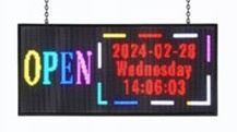 Farebná svetelná LED reklama panel displej 103x45cm - 9
