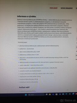 Predám špičkový motorový bežiaci pás InSPORTline Nimbus - 9