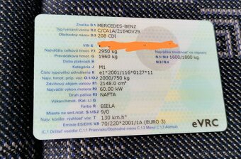 Mercedes sprinter 208 2.2CDI 60kw 9miest M1 osobne auto len - 9