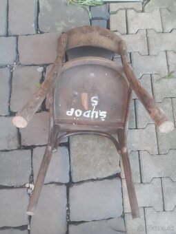 Drevené staré stoličky RETRO - 9