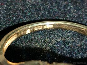 Zlaty damsky prsten Diamanty a td 0,585 punc Vaha 4,395 g - 9