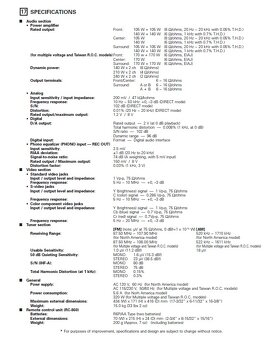 Receiver Denon AVR-3300 - 9