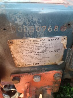 Malotraktor kubota b 4200 4x4 - 9