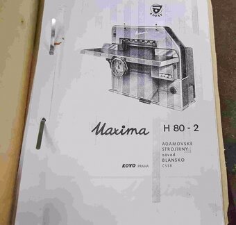 Použité tabulové nůžky na papír Maxima H 80-2 - 9