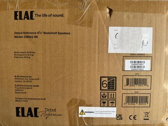 Regálové reproduktory ELAC Debut Reference DBR 62 Black/Wood - 9
