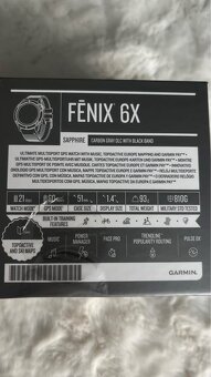 Garmin Fenix 6X Sapphire - 9