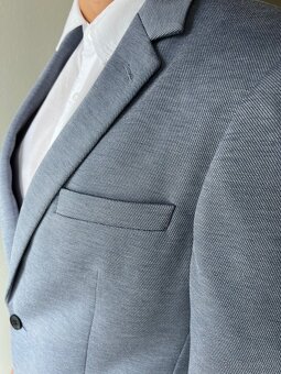 Oblekové sako Burton London – Slim Fit, veľkosť 48 modré - 9