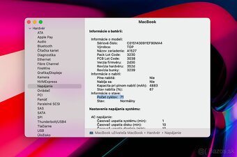 MacBook 12" 1.3GHz,2j/8GB/512GB, TOP STAV, BATERKA 71cyklov - 9