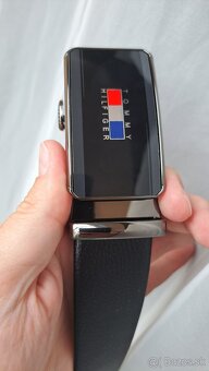 Nový Tommy Hilfiger pánsky opasok čierny - 9