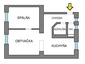 2-izbový byt, 62 m2, tehla (1.p/3), Košice Staré Mesto Jarná - 9