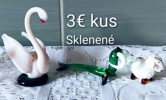 Sklenené dekorácie - zberateľské - 9