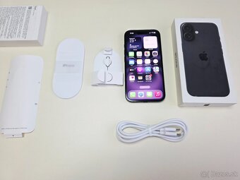 APPLE IPHONE 16 128GB BLACK TOP STAV,ZDRAVIE BATERKY 100% - 9